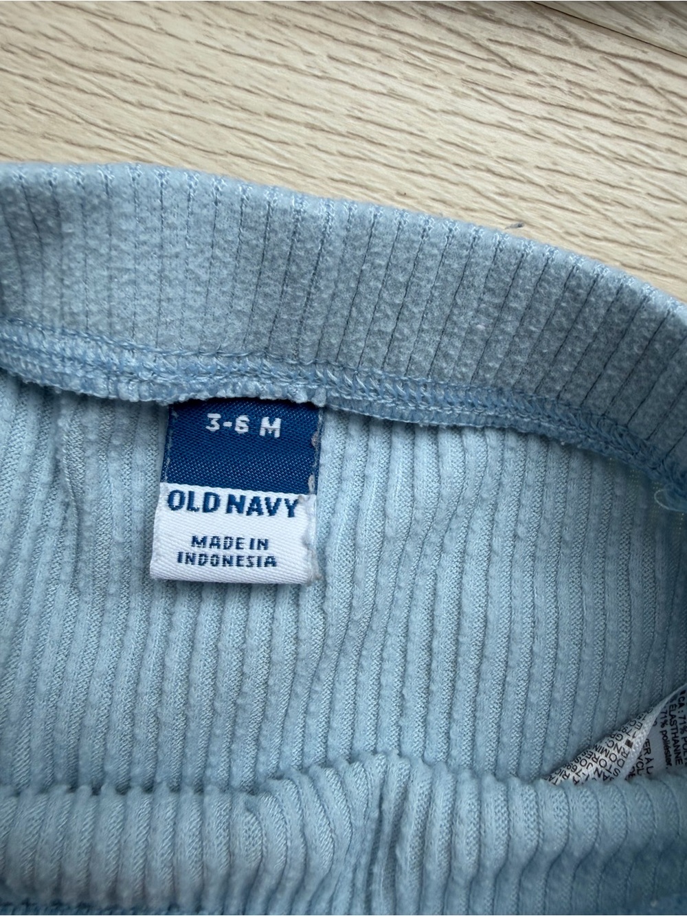 Old Navy Light Blue Ribbed Baby Matching Set - Picture 3 of 4